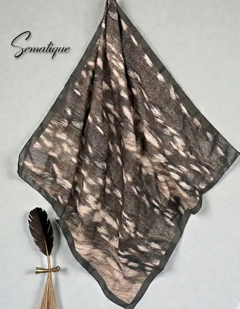 DKE-020 Desenli Koton Eşarp