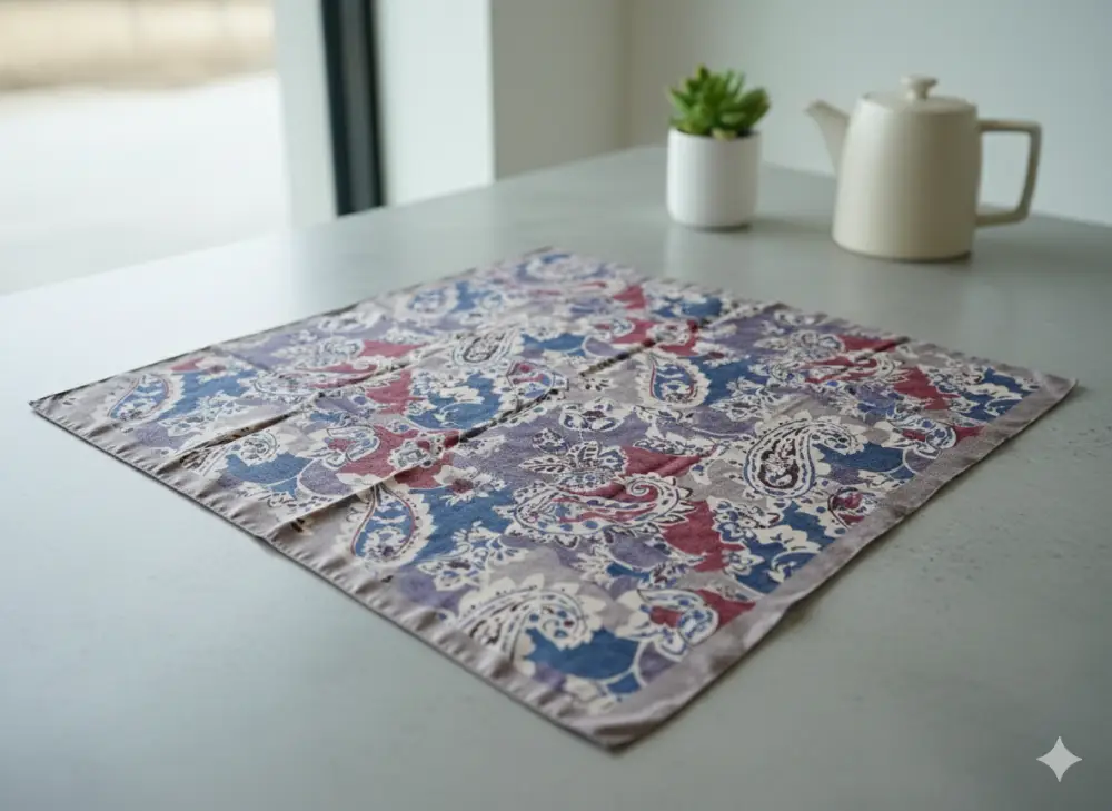 DKE-003 Desenli Koton Eşarp - 2