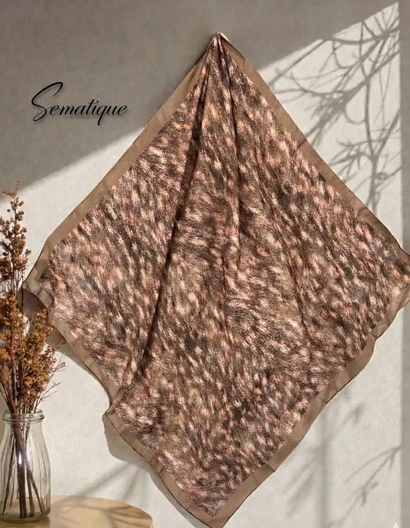 DKE-014 Desenli Koton Eşarp