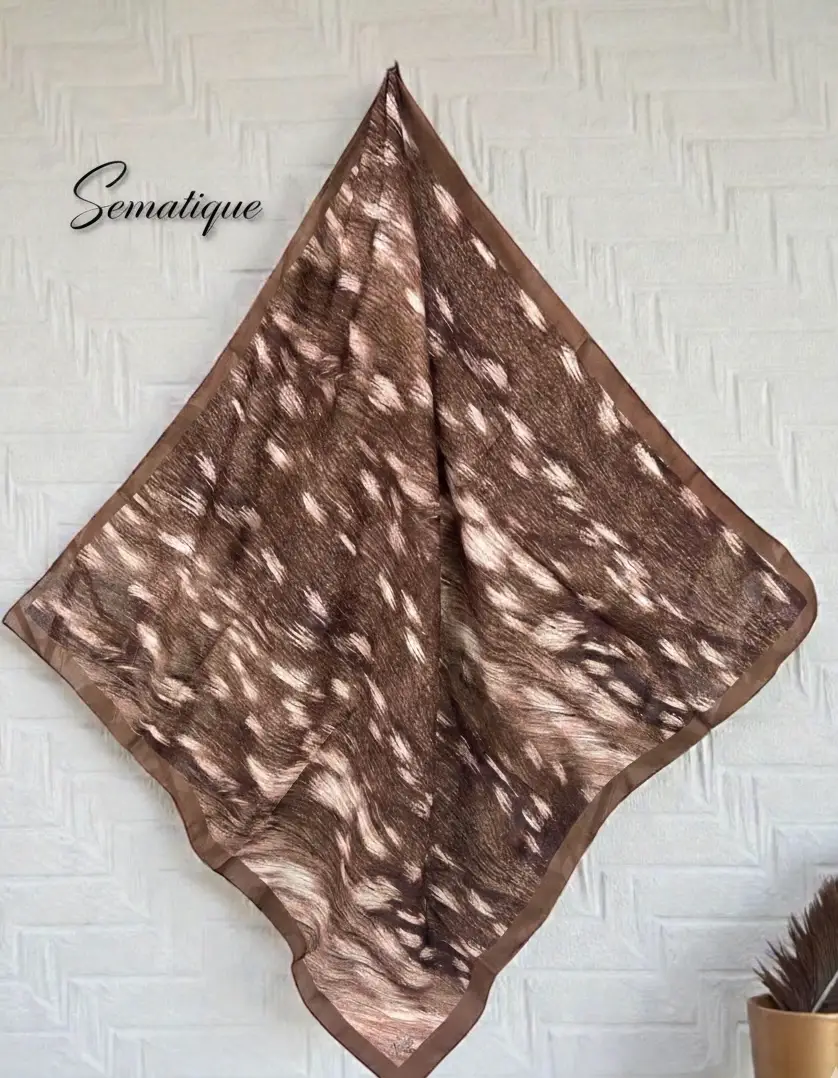 DKE-017 Desenli Koton Eşarp