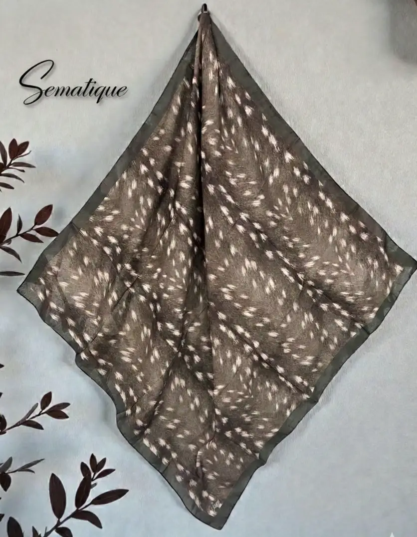 DKE-022 Desenli Koton Eşarp